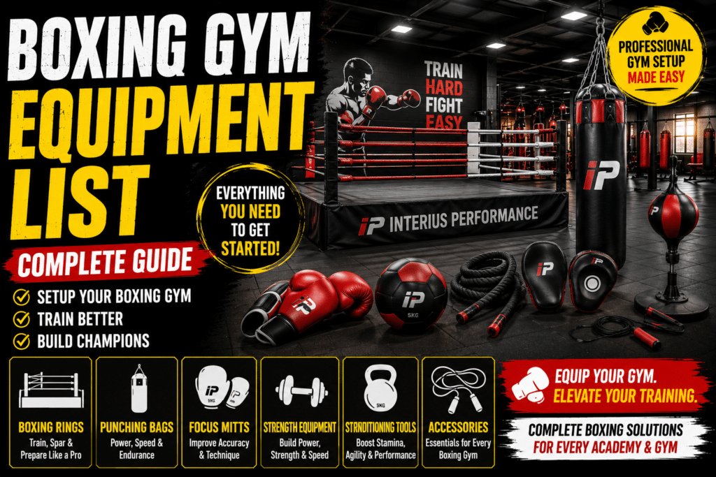 Boxing Gym Equipment List (Complete Guide for Training Academies & Commercial Gyms)
